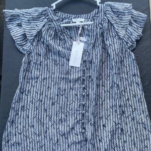 Small, Black and White casual Shirt